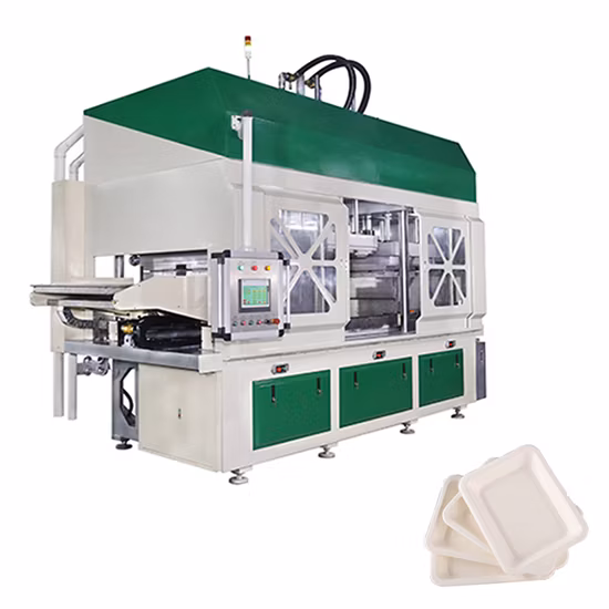 Fully Automatic Biodegradable Sugarcane Bagasse Tableware Pulp Molding Making Machine Fully Automatic Production Line