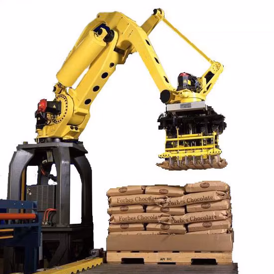 ロボットパレタイジングシステム 袋・ボトル・カートンスタッキング自動梱包機、マルチアングルアームロボットパレタイザー、産業用ロボット梱包機